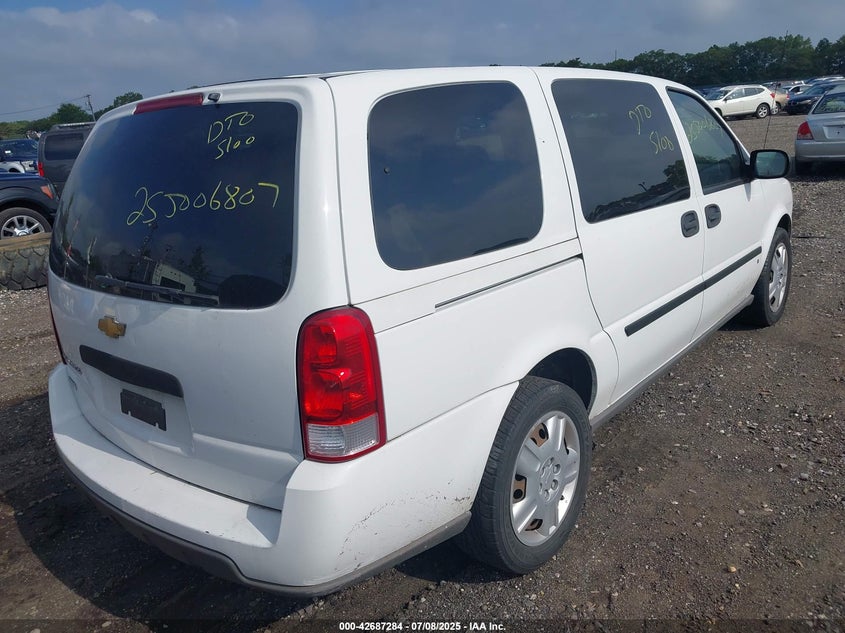 2008 Chevrolet Uplander VIN 1GNDV23W78D154408 IAAI salvage auction — UNKNOWN, Bill Of Sale (New York), sold $425 on 2026-07-07 (photo 4)