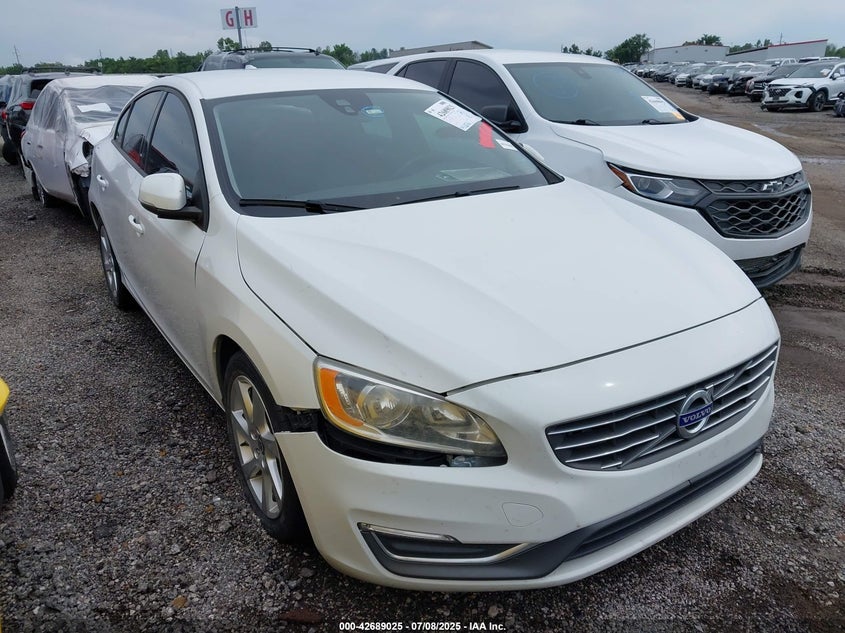 2015 Volvo S60 VIN YV140MFJ1F1345575 IAAI salvage auction — FRONT END, Clear (Oklahoma), sold $250 on 2026-07-14 (photo 1)