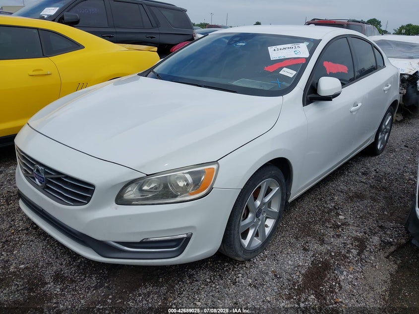 2015 Volvo S60 VIN YV140MFJ1F1345575 IAAI salvage auction — FRONT END, Clear (Oklahoma), sold $250 on 2026-07-14 (photo 2)