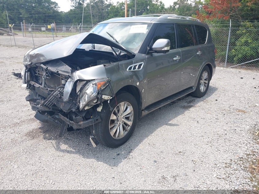 2017 Infiniti Qx80 VIN JN8AZ2NF4H9642185 IAAI salvage auction — FRONT END, Salvage (South Carolina), sold $25 on 2026-07-28 (photo 2)