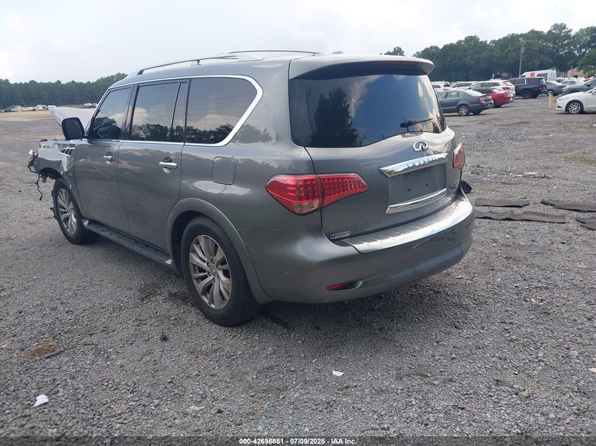 2017 Infiniti Qx80 VIN JN8AZ2NF4H9642185 IAAI salvage auction — FRONT END, Salvage (South Carolina), sold $25 on 2026-07-28 (photo 3)
