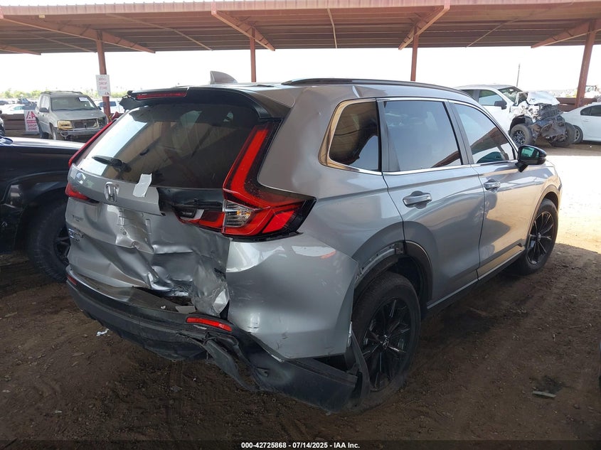 2023 Honda Cr-v VIN 2HKRS5H55PH708000 IAAI salvage auction — FRONT & REAR, Salvage Title, sold $8,600 on 2026-08-22 (photo 4)