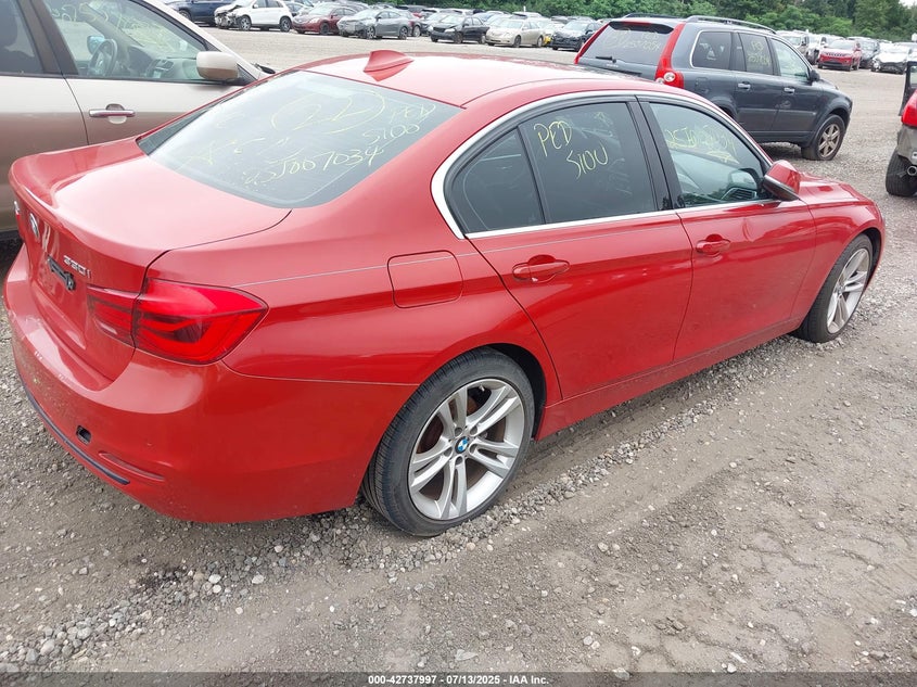2017 BMW 330i VIN WBA8D9G52HNU59135 IAAI salvage auction — SIDE, Salvage Title, sold $1,450 on 2026-07-21 (photo 4)