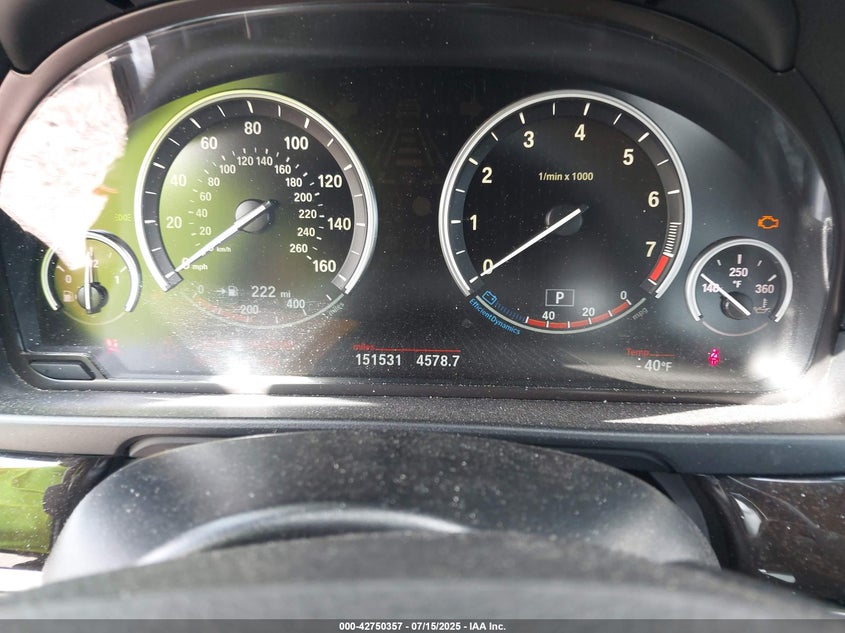 2015 BMW 5 series VIN WBA5B1C52FD918831 IAAI salvage auction — FRONT END, Other, sold $650 on 2026-08-18 (photo 7)