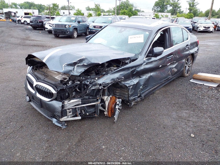2019 BMW 3 series VIN WBA5R7C56KAJ85323 IAAI salvage auction — LEFT SIDE, Salvage (New Jersey), sold $3,150 on 2026-07-13 (photo 2)