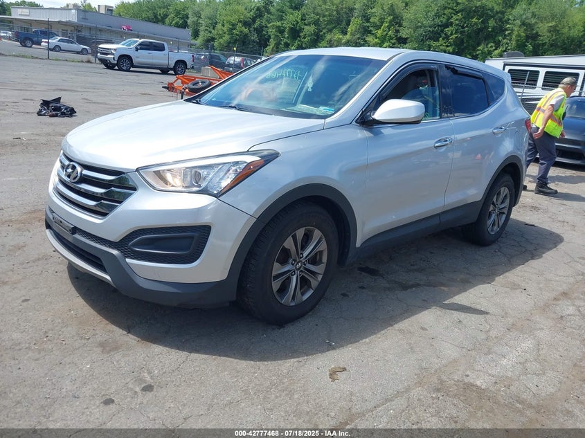 2015 Hyundai Santa fe sport VIN 5XYZTDLB6FG260764 IAAI salvage auction — RIGHT FRONT, Clear (Connecticut), sold $1,600 on 2026-07-08 (photo 2)