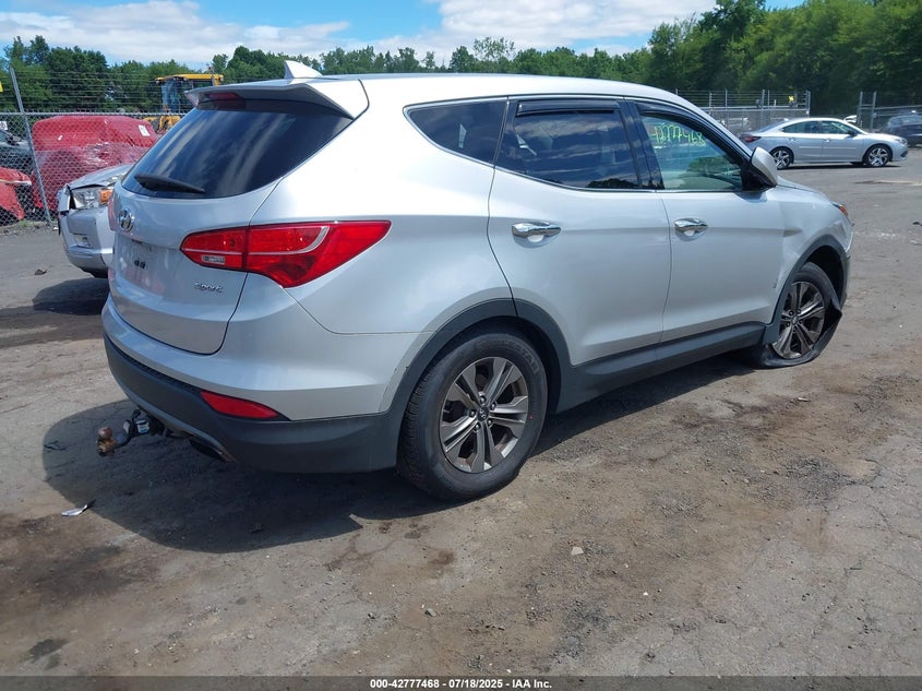 2015 Hyundai Santa fe sport VIN 5XYZTDLB6FG260764 IAAI salvage auction — RIGHT FRONT, Clear (Connecticut), sold $1,600 on 2026-07-08 (photo 4)