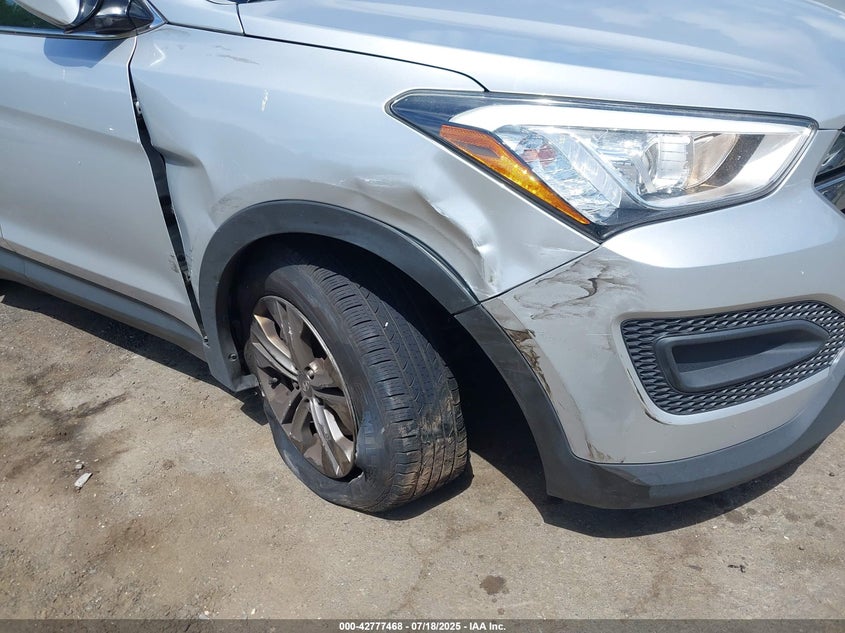 2015 Hyundai Santa fe sport VIN 5XYZTDLB6FG260764 IAAI salvage auction — RIGHT FRONT, Clear (Connecticut), sold $1,600 on 2026-07-08 (photo 6)