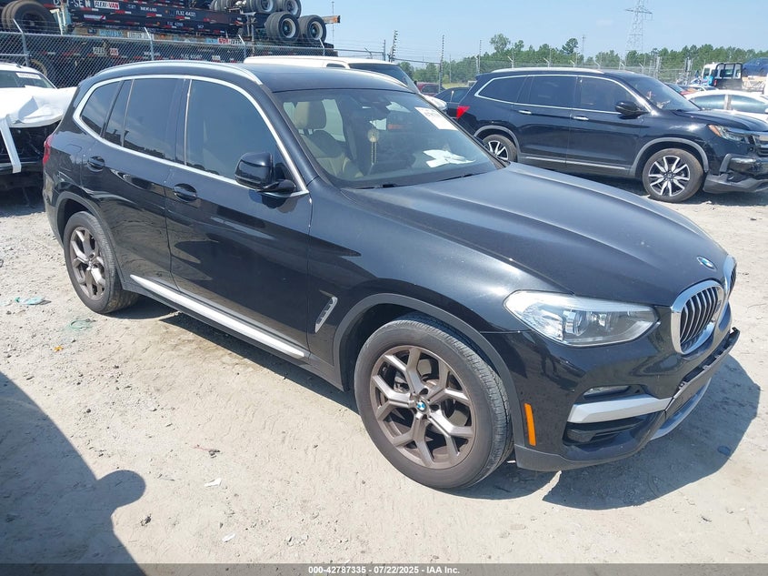 2021 BMW X3 VIN 5UXTY3C05M9H28810 IAAI salvage auction — FRONT & REAR, Salvage (Georgia), sold $8,500 on 2026-07-24 (photo 1)