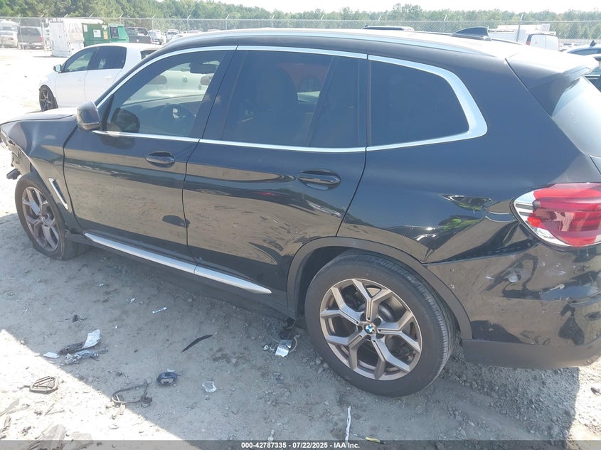 2021 BMW X3 VIN 5UXTY3C05M9H28810 IAAI salvage auction — FRONT & REAR, Salvage (Georgia), sold $8,500 on 2026-07-24 (photo 3)
