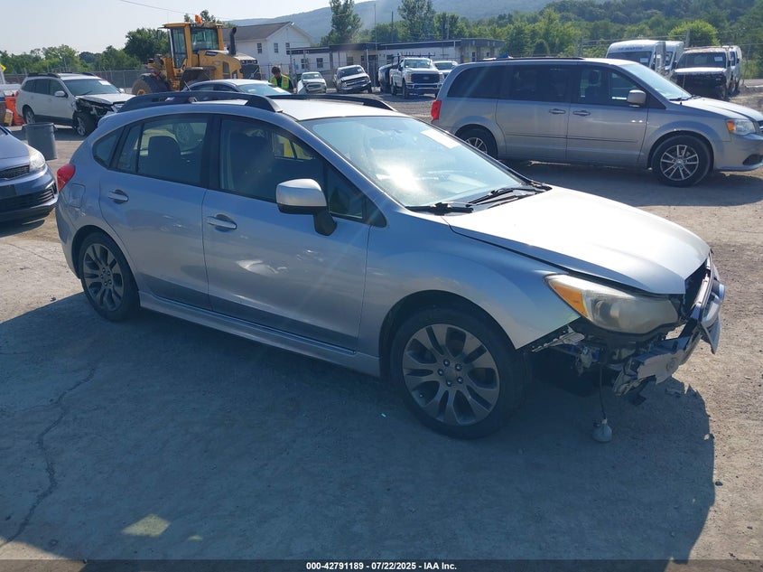 2014 Subaru Impreza VIN JF1GPAL69E8255583 IAAI salvage auction — FRONT END, Salvage Title, sold $725 on 2026-07-08 (photo 1)
