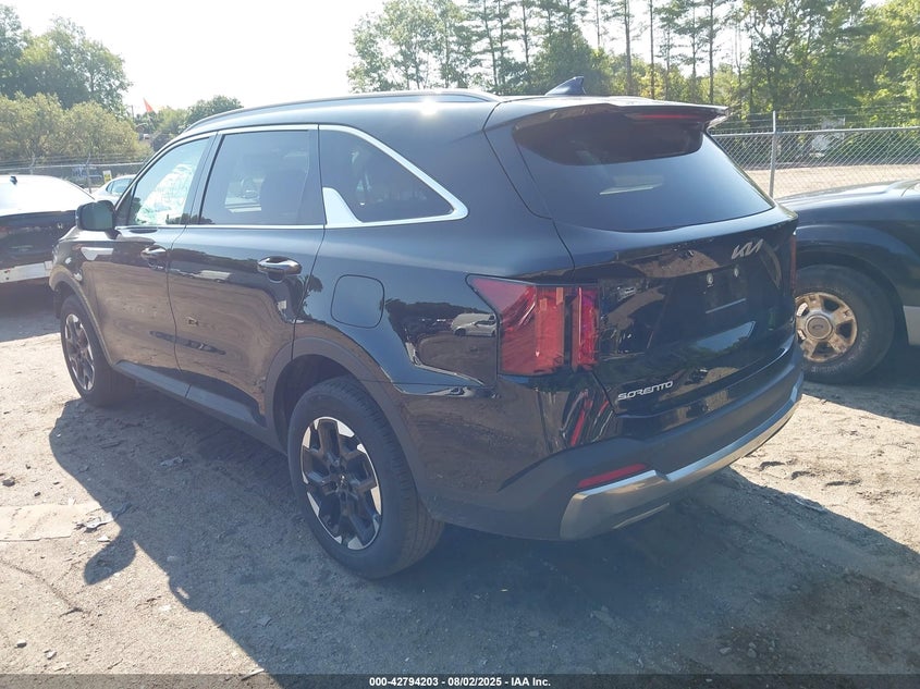 2025 Kia Sorento VIN 5XYRLDJC8SG325992 IAAI salvage auction — FRONT END, Salvage Title, sold $13,100 on 2026-07-07 (photo 3)
