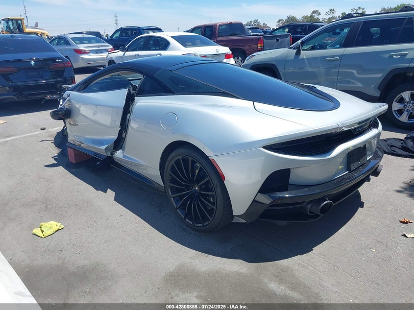 2020 Mclaren Gt VIN SBM22GCA4LW000219 IAAI salvage auction — LEFT FRONT, Salvage (California), sold $53,600 on 2026-08-20 (photo 3)