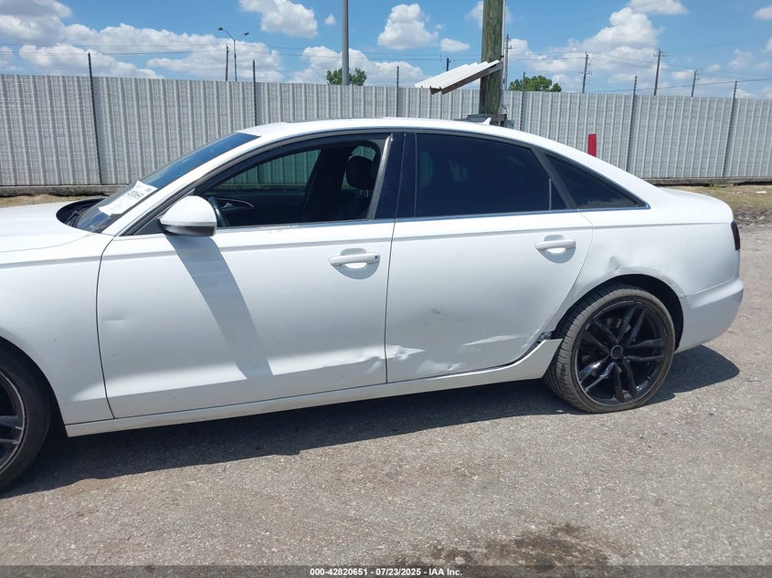 2015 Audi A6 VIN WAUCFAFC6FN029076 IAAI salvage auction — LEFT SIDE, Salvage Title, sold $4,075 on 2026-07-08 (photo 6)