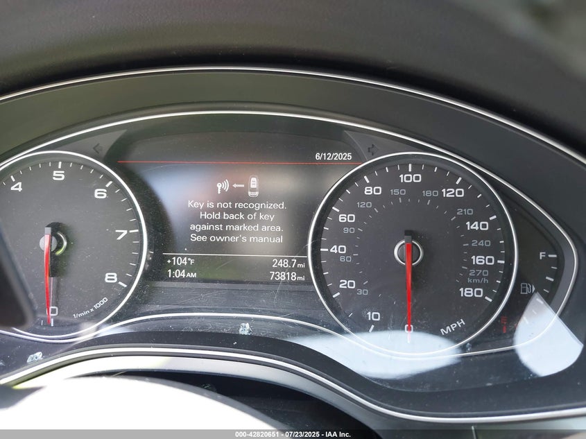 2015 Audi A6 VIN WAUCFAFC6FN029076 IAAI salvage auction — LEFT SIDE, Salvage Title, sold $4,075 on 2026-07-08 (photo 7)