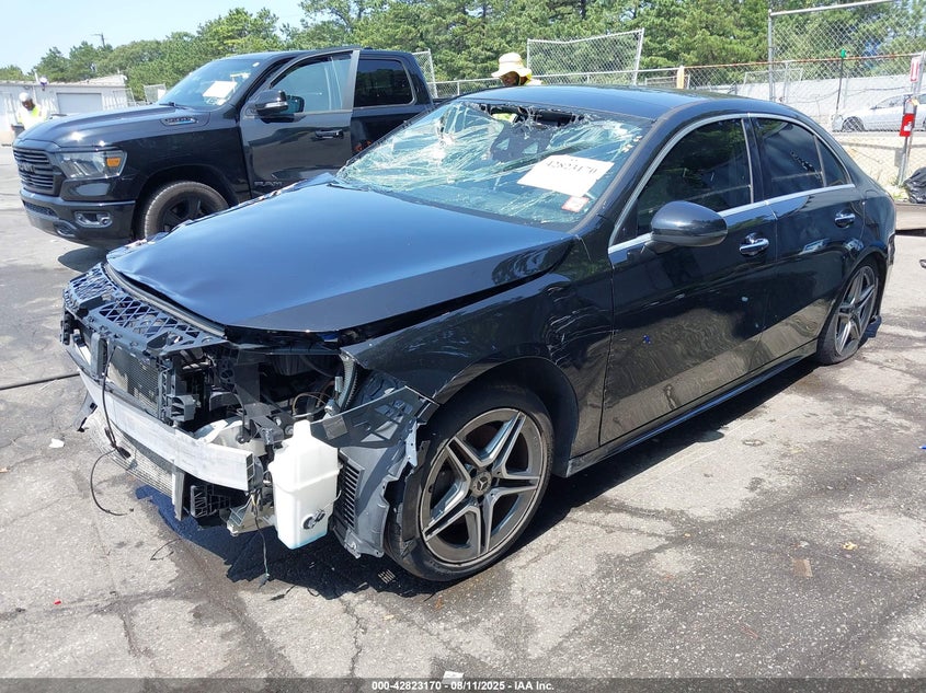 2019 Mercedes-benz A-class VIN WDD3G4FB8KW006529 IAAI salvage auction — SIDE, Mv-907A (New York), sold $1,700 on 2026-09-07 (photo 2)