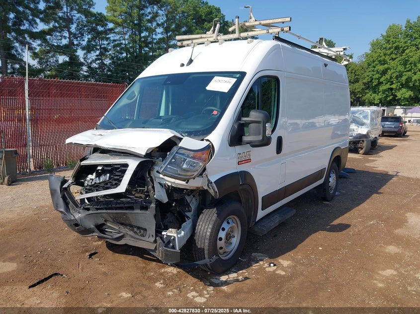 2022 Ram Promaster 1500 VIN 3C6LRVBG3NE113599 IAAI salvage auction — FRONT END, Salvage Title, sold $350 on 2026-07-09 (photo 2)