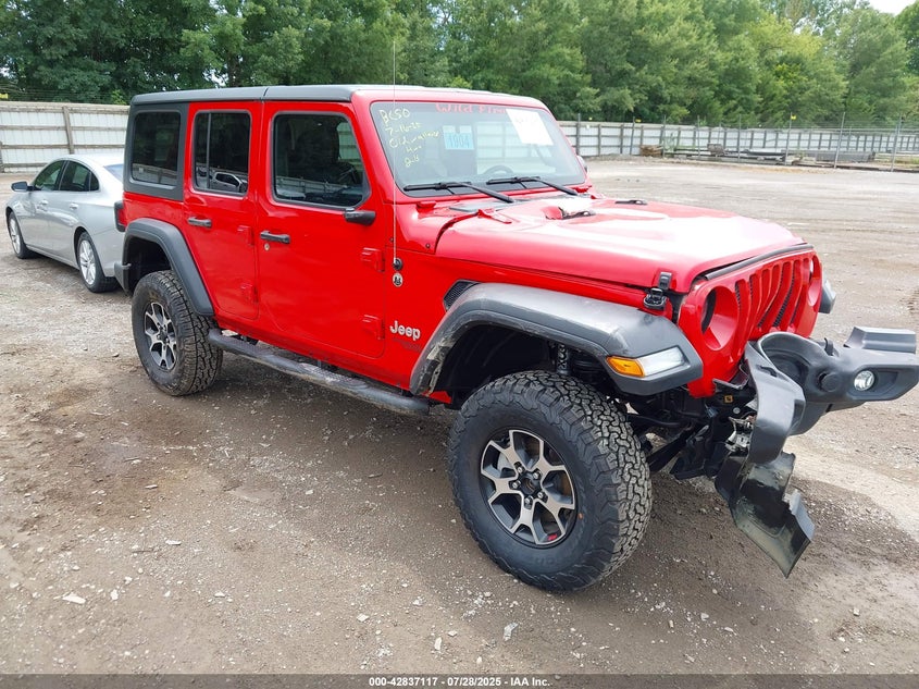 2019 Jeep Wrangler unlimited VIN 1C4HJXDGXKW586741 — IAAI salvage auction photo