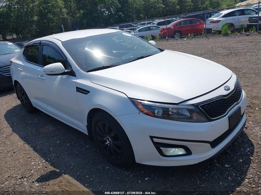 2015 Kia Optima VIN KNAGM4A76F5536613 IAAI salvage auction — UNKNOWN, Salvage Title, sold $75 on 2026-07-21 (photo 1)
