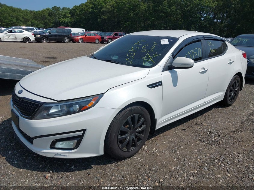 2015 Kia Optima VIN KNAGM4A76F5536613 IAAI salvage auction — UNKNOWN, Salvage Title, sold $75 on 2026-07-21 (photo 2)