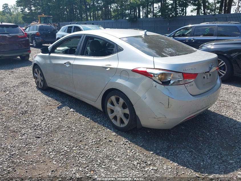 2013 Hyundai Elantra VIN KMHDH4AE8DU627356 IAAI salvage auction — THEFT, Salvage (Idaho), sold $775 on 2026-08-01 (photo 3)
