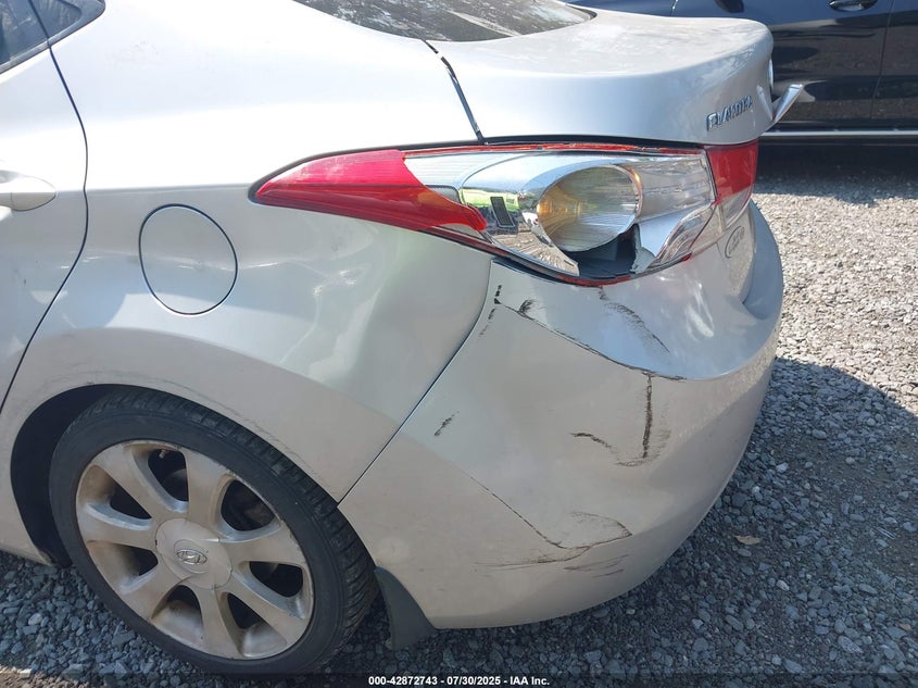 2013 Hyundai Elantra VIN KMHDH4AE8DU627356 IAAI salvage auction — THEFT, Salvage (Idaho), sold $775 on 2026-08-01 (photo 6)
