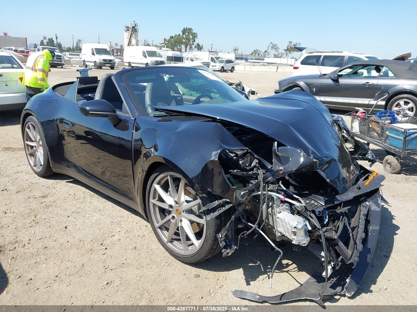 2021 Porsche 911 VIN WP0CA2A93MS239717 IAAI salvage auction — Front End, Salvage (California), sold $38,250 on 2025-12-22 (photo 1)