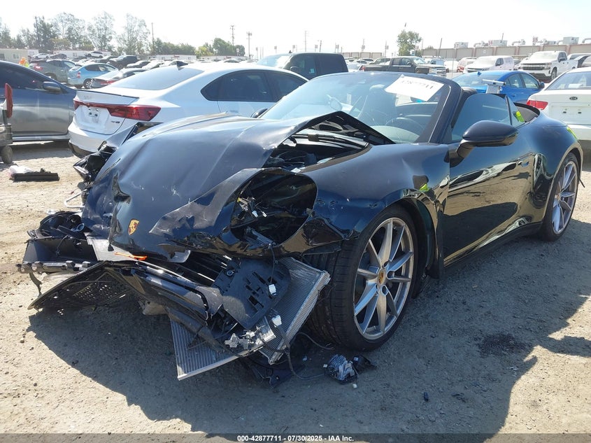 2021 Porsche 911 VIN WP0CA2A93MS239717 IAAI salvage auction — Front End, Salvage (California), sold $38,250 on 2025-12-22 (photo 2)