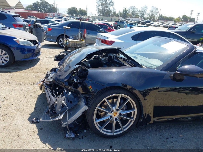 2021 Porsche 911 VIN WP0CA2A93MS239717 IAAI salvage auction — Front End, Salvage (California), sold $38,250 on 2025-12-22 (photo 6)