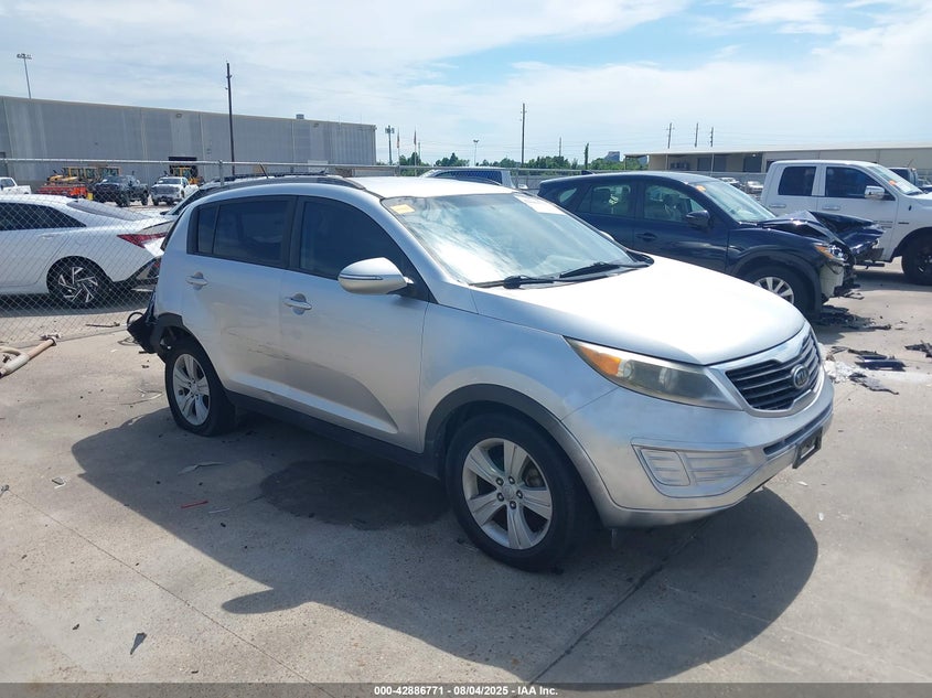 2011 Kia Sportage VIN KNDPB3A2XB7018719 IAAI salvage auction — FRONT & REAR, Salvage (Texas), sold $675 on 2026-07-08 (photo 1)