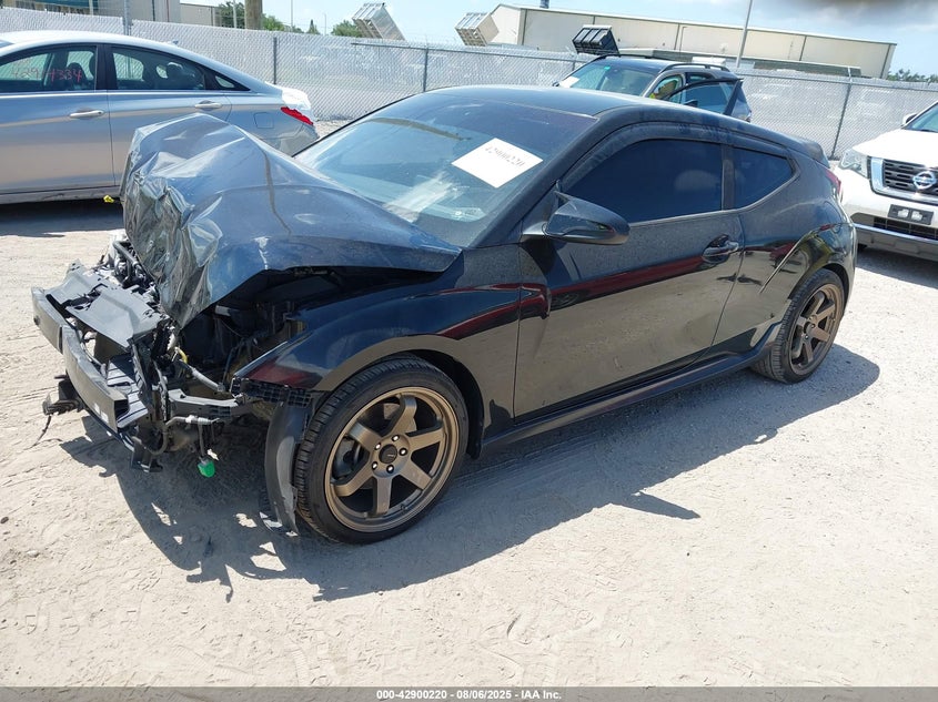 2019 Hyundai Veloster VIN KMHTH6AB1KU009399 IAAI salvage auction — FRONT END, Certificate Of Destruction (Florida), sold $1,100 on 2026-07-07 (photo 2)