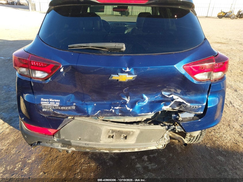 2022 Chevrolet Trailblazer VIN KL79MSSLXNB142752 IAAI salvage auction — REAR END, Clear (Oklahoma), sold $3,800 on 2026-07-08 (photo 6)