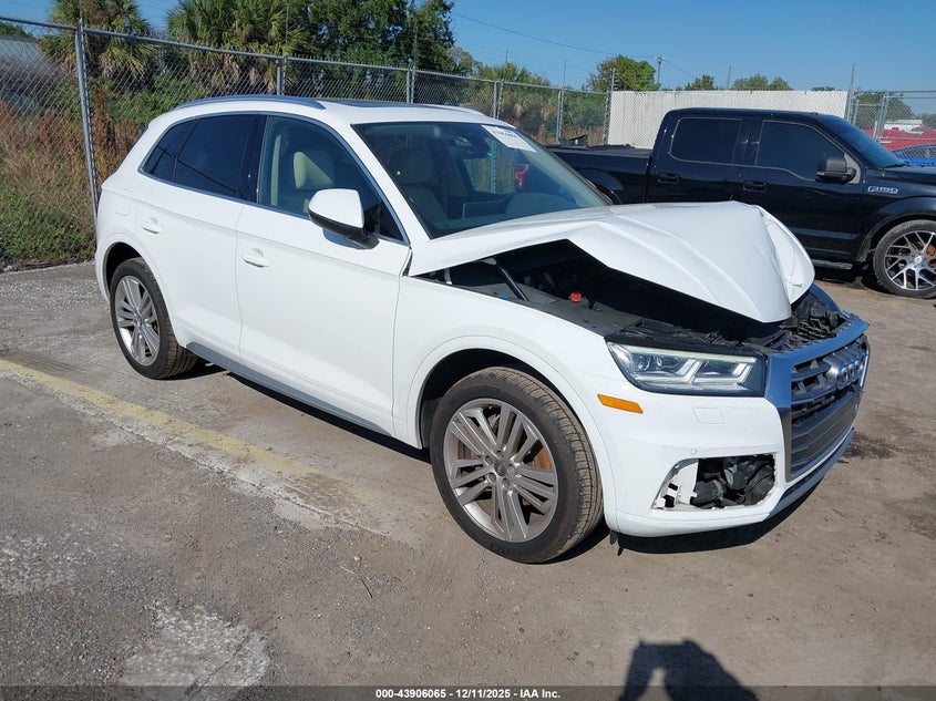 2019 Audi Q5 VIN WA1BNAFY7K2075020 IAAI salvage auction — FRONT END, Other, sold $5,875 on 2026-07-22 (photo 1)