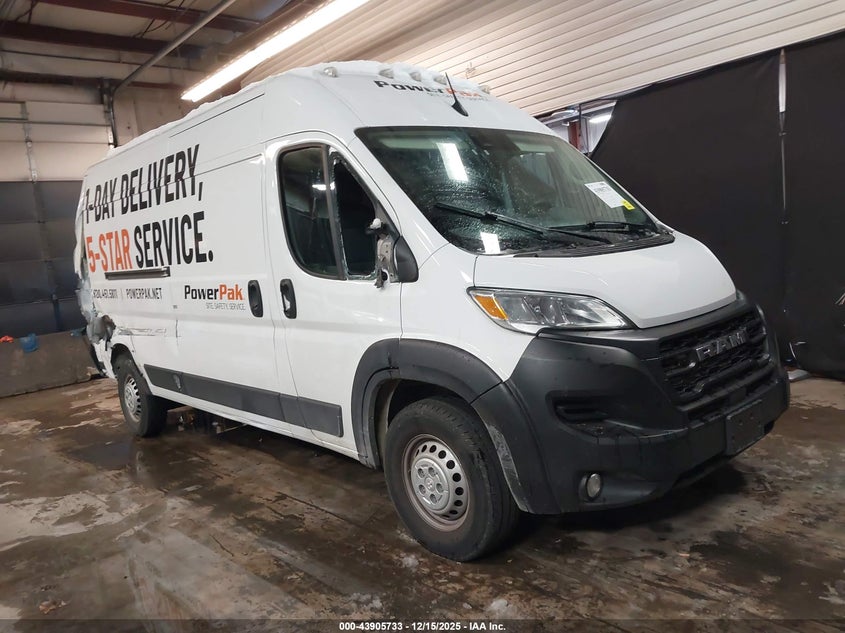 2024 Ram Promaster 2500 VIN 3C6LRVDG4RE133010 IAAI salvage auction — RIGHT SIDE, Salvage (New Jersey), sold $9,550 on 2026-07-14 (photo 1)