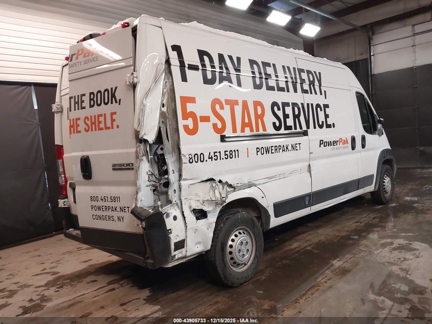2024 Ram Promaster 2500 VIN 3C6LRVDG4RE133010 IAAI salvage auction — RIGHT SIDE, Salvage (New Jersey), sold $9,550 on 2026-07-14 (photo 4)