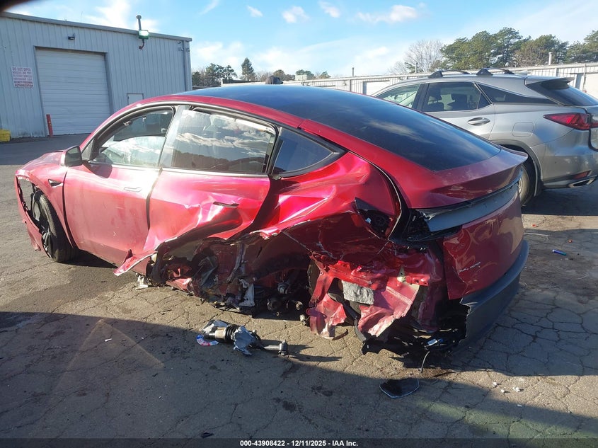 2026 Tesla Model y VIN 7SAYGDEE6TA380106 IAAI salvage auction — FRONT & REAR, Mv-907A (New York), sold $9,775 on 2026-07-28 (photo 3)
