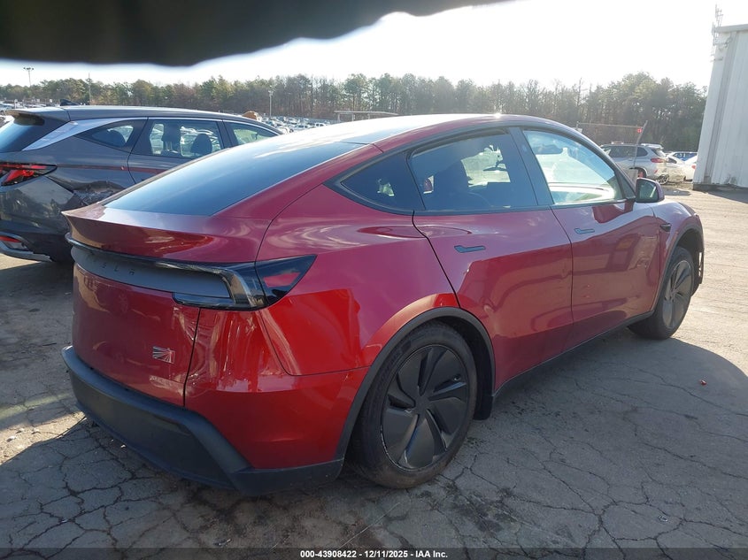 2026 Tesla Model y VIN 7SAYGDEE6TA380106 IAAI salvage auction — FRONT & REAR, Mv-907A (New York), sold $9,775 on 2026-07-28 (photo 4)