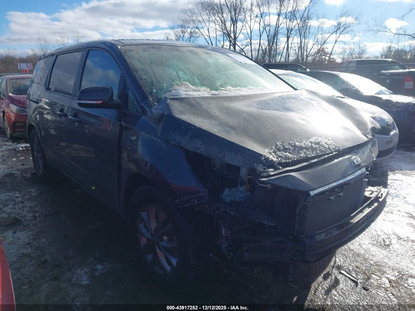 2021 Kia SEDONA VIN KNDMB5C11M6665232 IAAI salvage auction — FRONT END, Salvage Title, sold $3,650 on 2026-07-07 (photo 1)