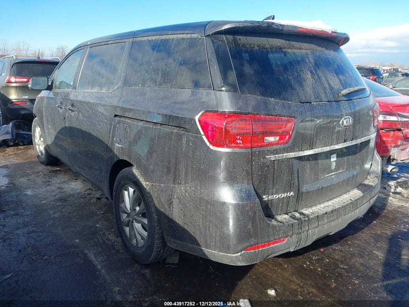 2021 Kia SEDONA VIN KNDMB5C11M6665232 IAAI salvage auction — FRONT END, Salvage Title, sold $3,650 on 2026-07-07 (photo 3)