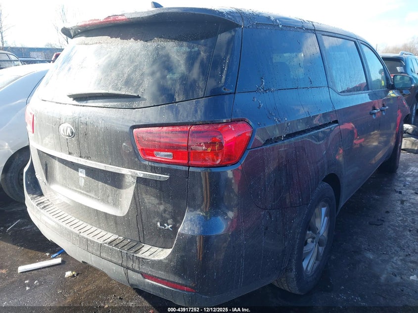 2021 Kia SEDONA VIN KNDMB5C11M6665232 IAAI salvage auction — FRONT END, Salvage Title, sold $3,650 on 2026-07-07 (photo 4)