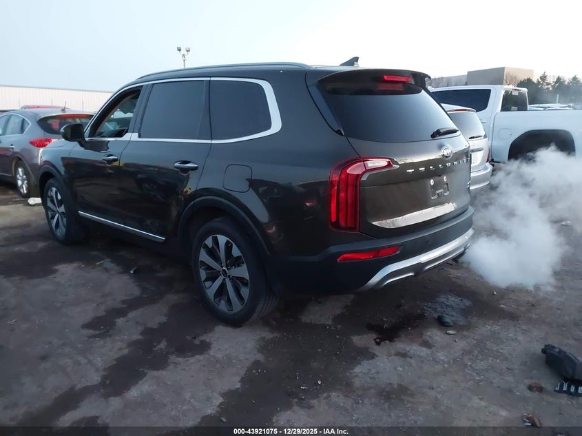 2021 Kia Telluride VIN 5XYP64HC3MG154415 IAAI salvage auction — FRONT END, Salvage (Oklahoma), sold $9,150 on 2026-07-08 (photo 3)