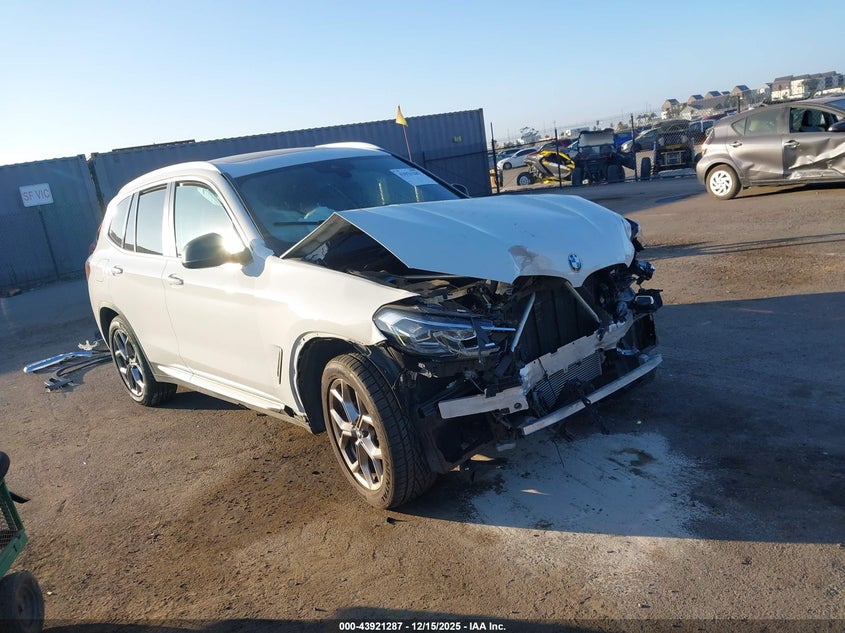 2022 BMW X3 VIN 5UX43DP0XN9L75482 IAAI salvage auction — FRONT END, Salvage Title, sold $5,550 on 2026-07-13 (photo 1)