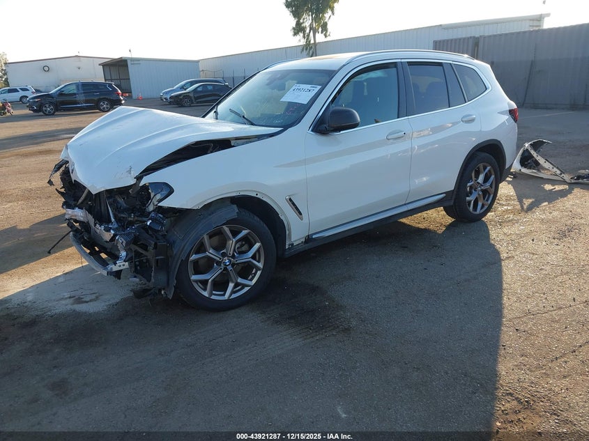 2022 BMW X3 VIN 5UX43DP0XN9L75482 IAAI salvage auction — FRONT END, Salvage Title, sold $5,550 on 2026-07-13 (photo 2)