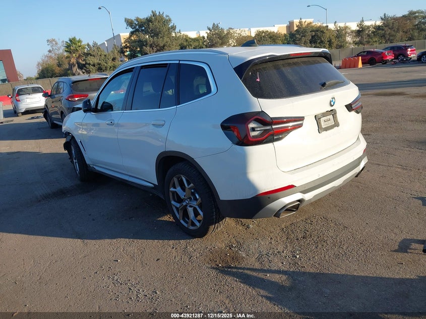 2022 BMW X3 VIN 5UX43DP0XN9L75482 IAAI salvage auction — FRONT END, Salvage Title, sold $5,550 on 2026-07-13 (photo 3)