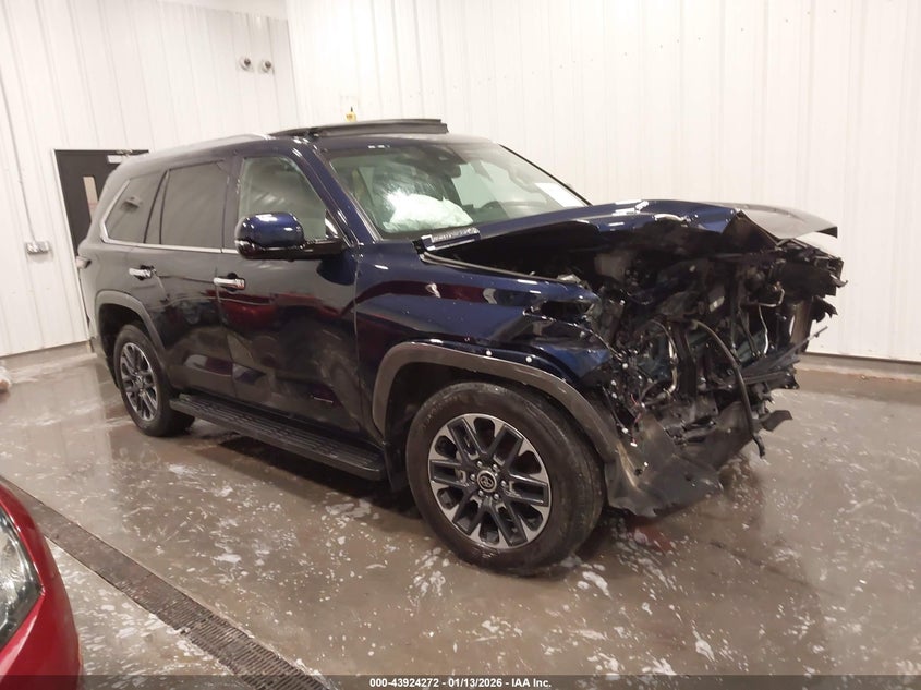 2024 Toyota Sequoia VIN 7SVAAABA4RX042694 IAAI salvage auction — Front End, Salvage (Nebraska), sold $19,400 on 2026-06-18 (photo 1)