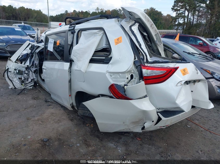 2015 Toyota Sienna VIN 5TDYK3DC1FS623619 IAAI salvage auction — BIO HAZARD, Salvage (North Carolina), sold $25 on 2026-07-29 (photo 3)