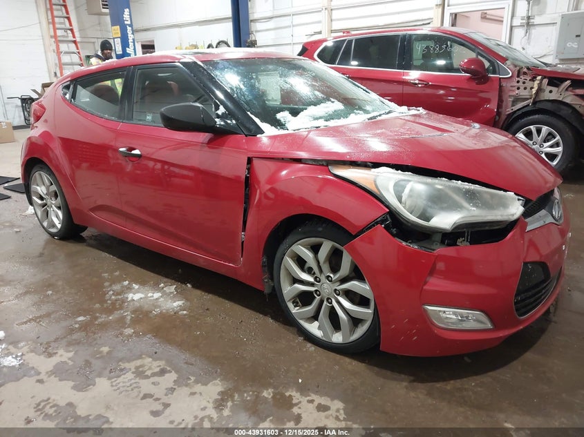 2012 Hyundai Veloster VIN KMHTC6AD7CU035717 IAAI salvage auction — LEFT FRONT, Salvage (Indiana), sold $1,150 on 2026-07-21 (photo 1)