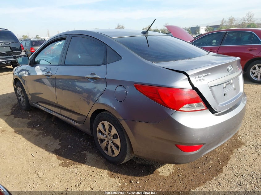 2016 Hyundai Accent VIN KMHCT4AE4GU013788 IAAI salvage auction — REAR END, Salvage (California), sold $525 on 2026-07-20 (photo 3)