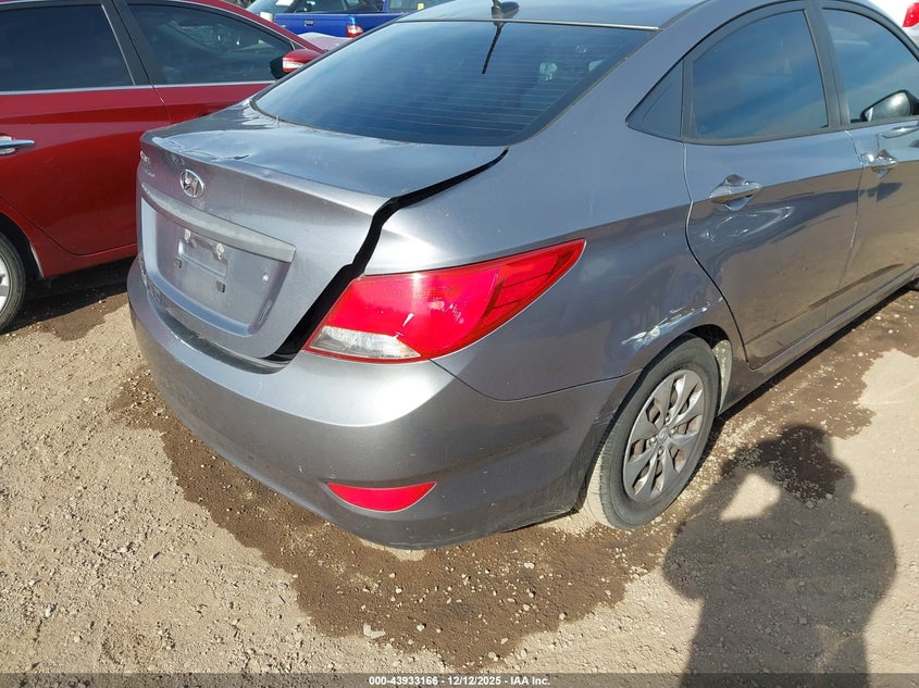 2016 Hyundai Accent VIN KMHCT4AE4GU013788 IAAI salvage auction — REAR END, Salvage (California), sold $525 on 2026-07-20 (photo 6)