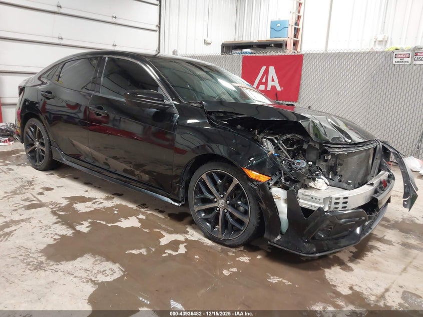2021 Honda Civic VIN SHHFK7H43MU217326 IAAI salvage auction — FRONT END, Salvage (Iowa), sold $6,150 on 2026-07-07 (photo 1)